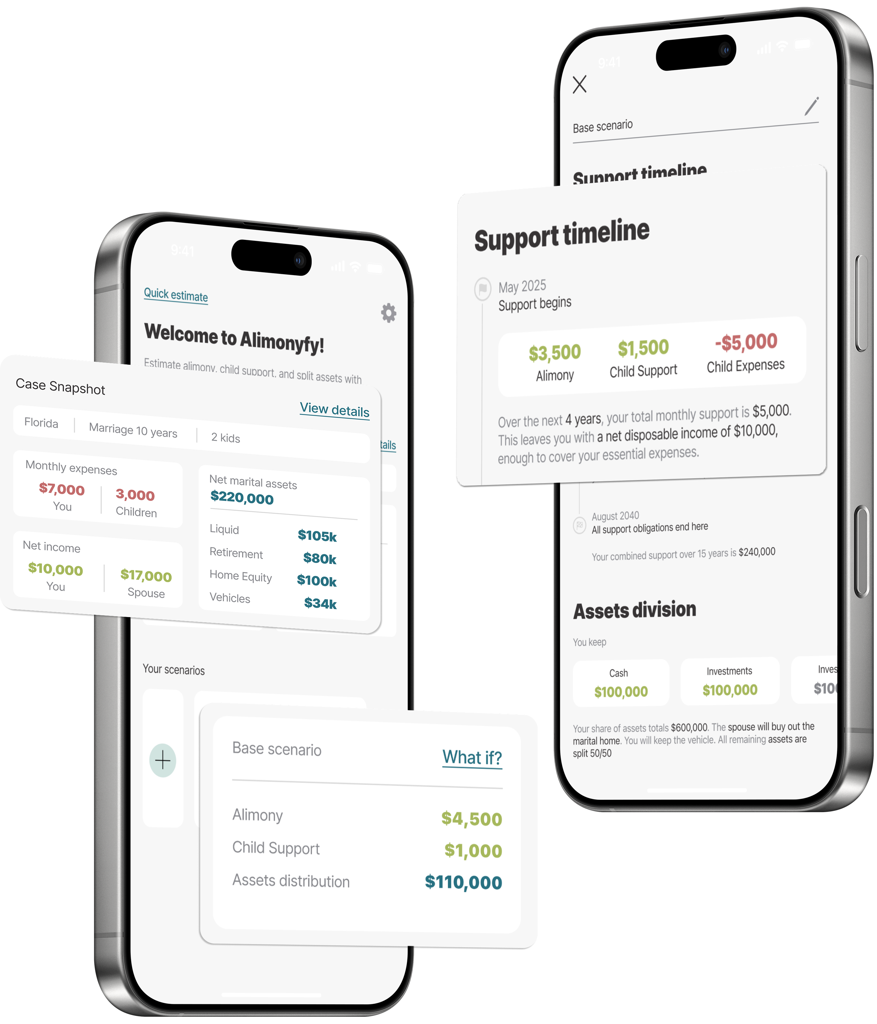 Alimonyfy app preview